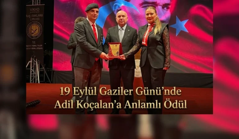 Gazeteci Adil Koçalan’a Gaziler Günü Ödülü