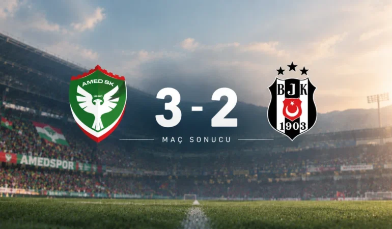 Amedspor, Beşiktaş’ı Devirdi! Lider Oldu!