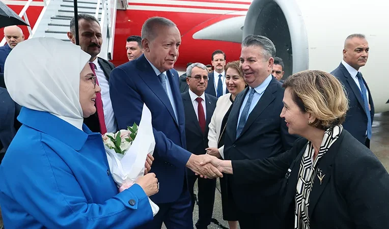 Erdoğan, BM için New York’a ulaştı!
